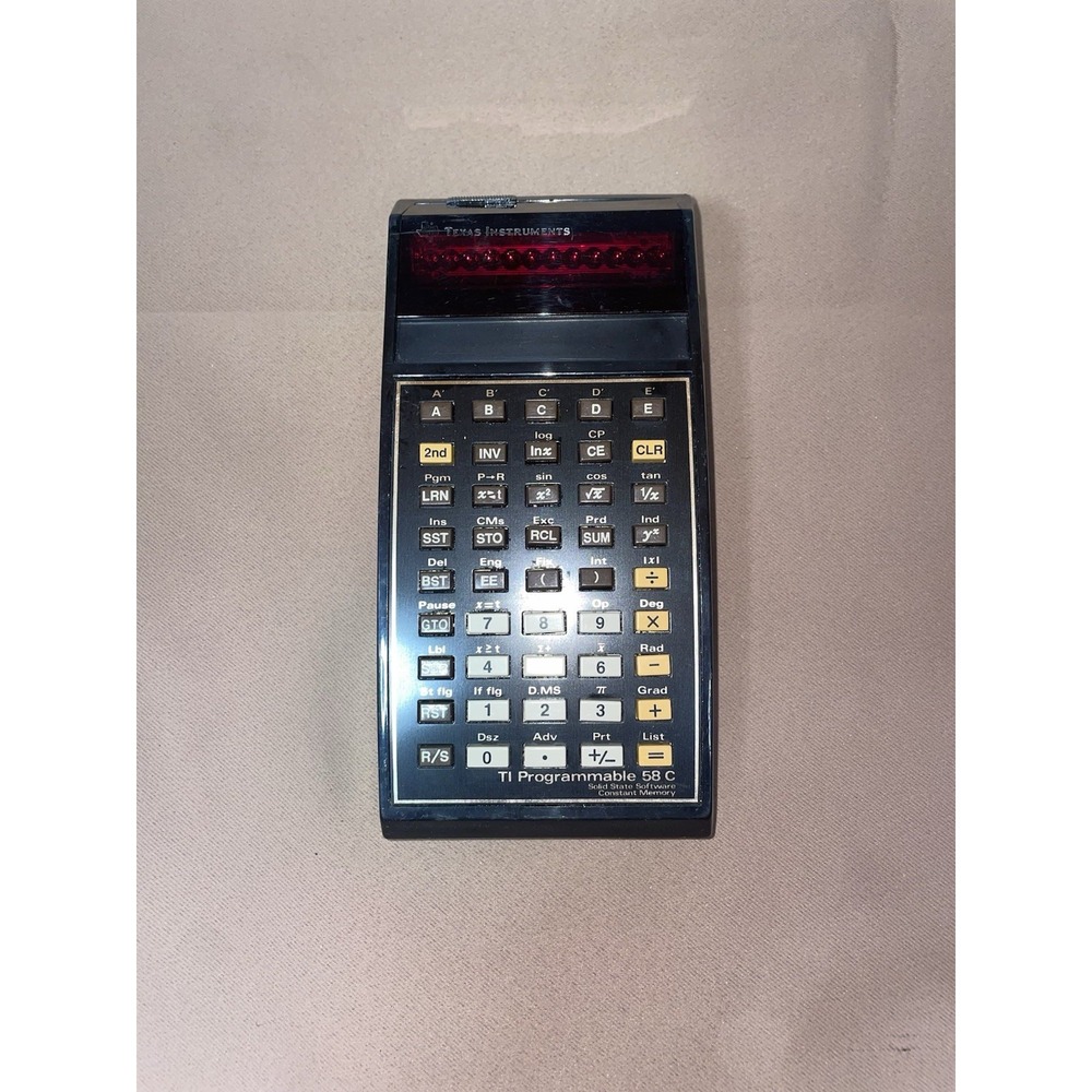 VTG Texas Instruments TI Programmable 58 C Calculator & Module untested AS-IS - Picture 2 of 10